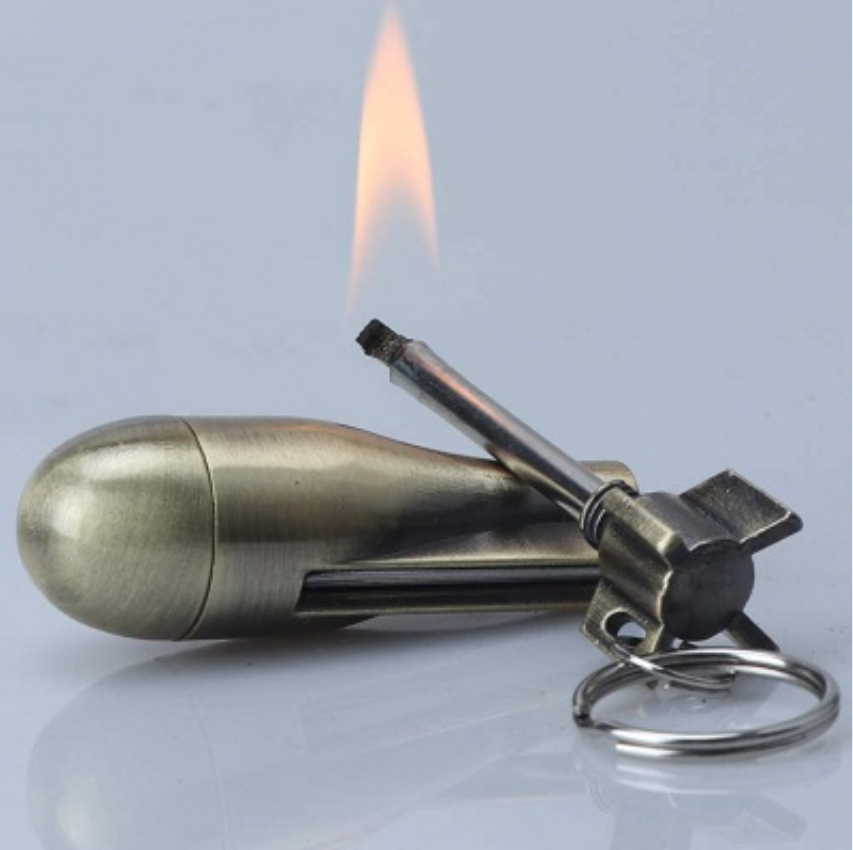 Permanent Match Metal 2 Pack Reusable Survival Fire Starter Lighter  Emergency